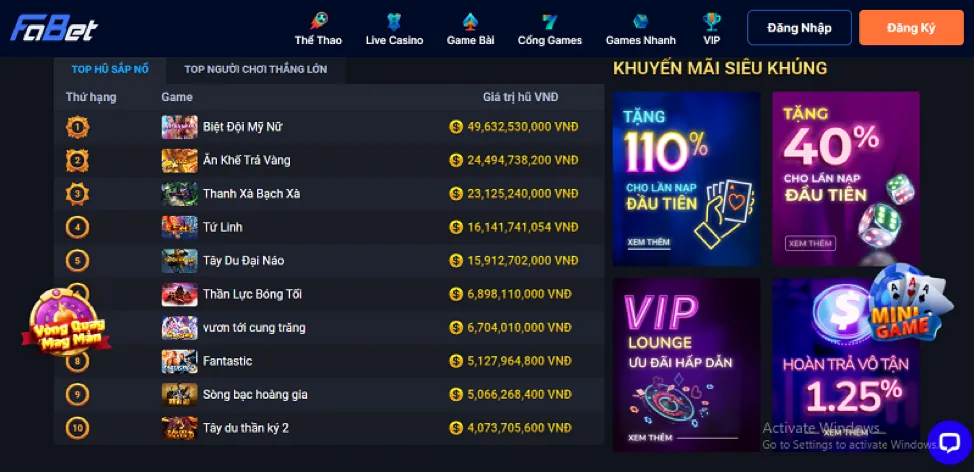 Thưởng Nạp Đầu Tiên 88vin